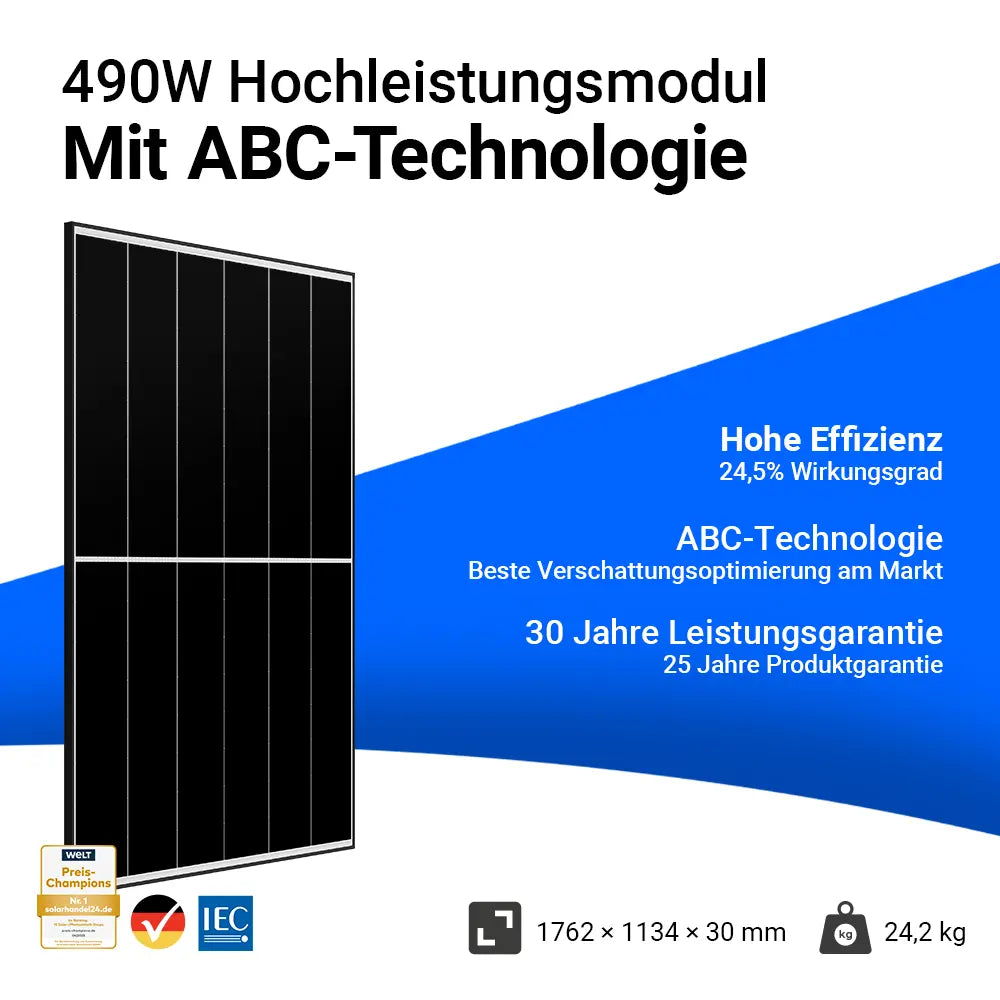 Infobild 490w AIKO Solarmodul