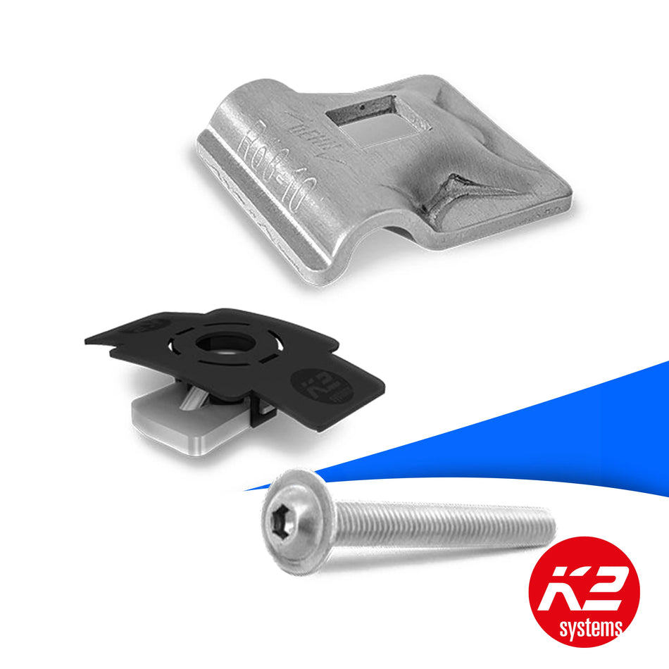 K2 Systems Blitzschutzklemme 8 mm Set – Zuverlässiger Schutz für Deine PV-Anlage