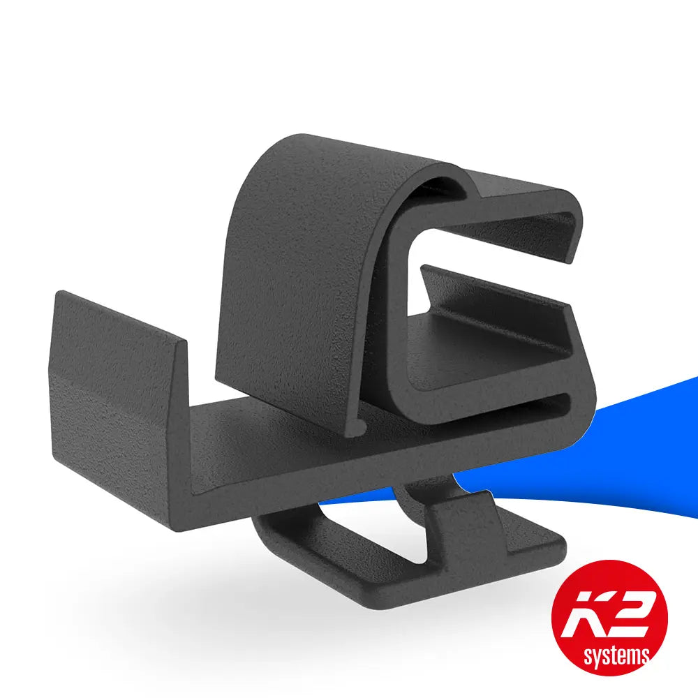 K2 Alpha PV-Clip zur sicheren Befestigung und Führung von Solarkabeln am Modulrahmen