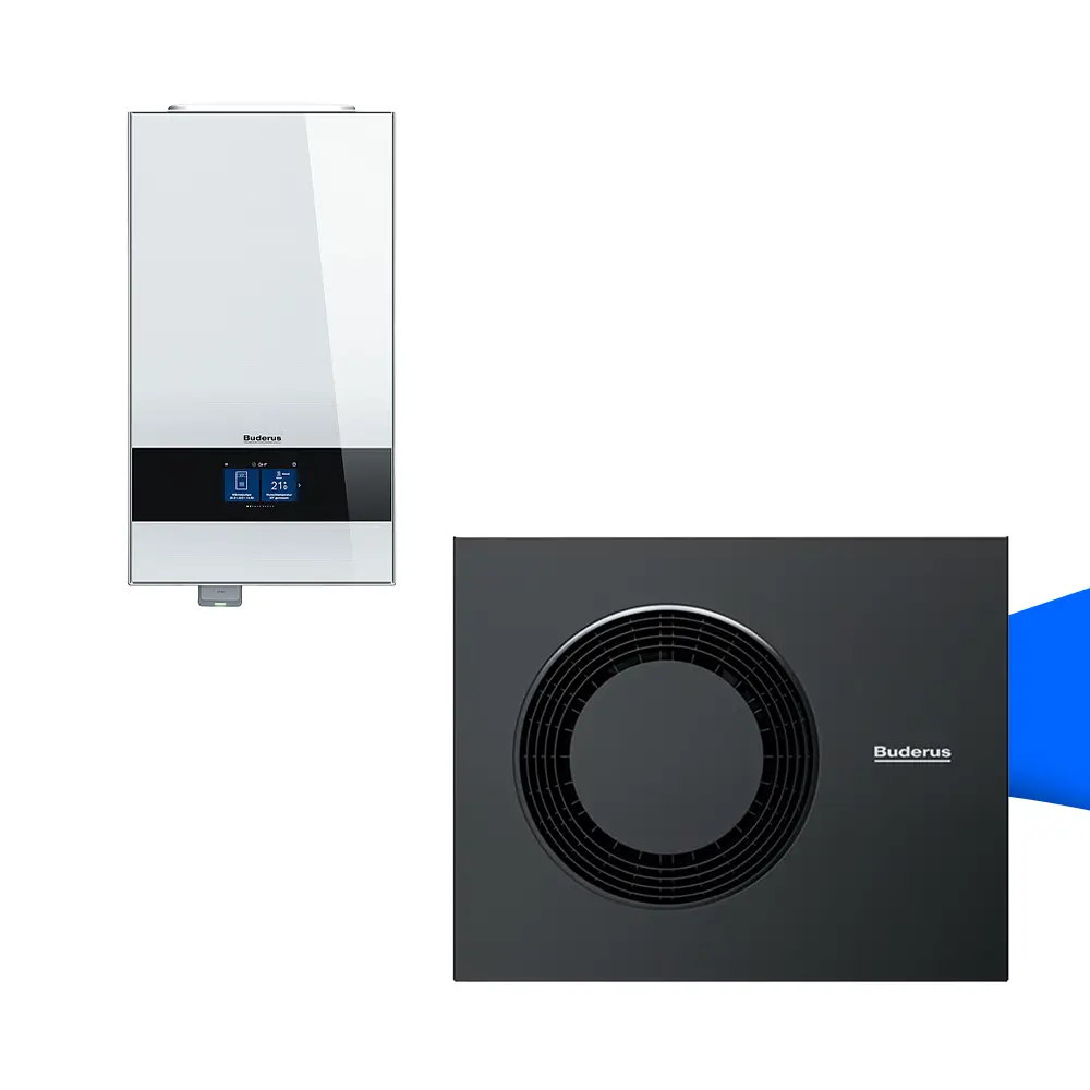 Die Buderus Logaplus M WLW186i-12 AR E W WLW186i-12 E ist eine leistungsstarke und energieeffiziente Luft-Wasser-Wärmepumpenlösung für die moderne Beheizung von Wohngebäuden. Farbe: weiß