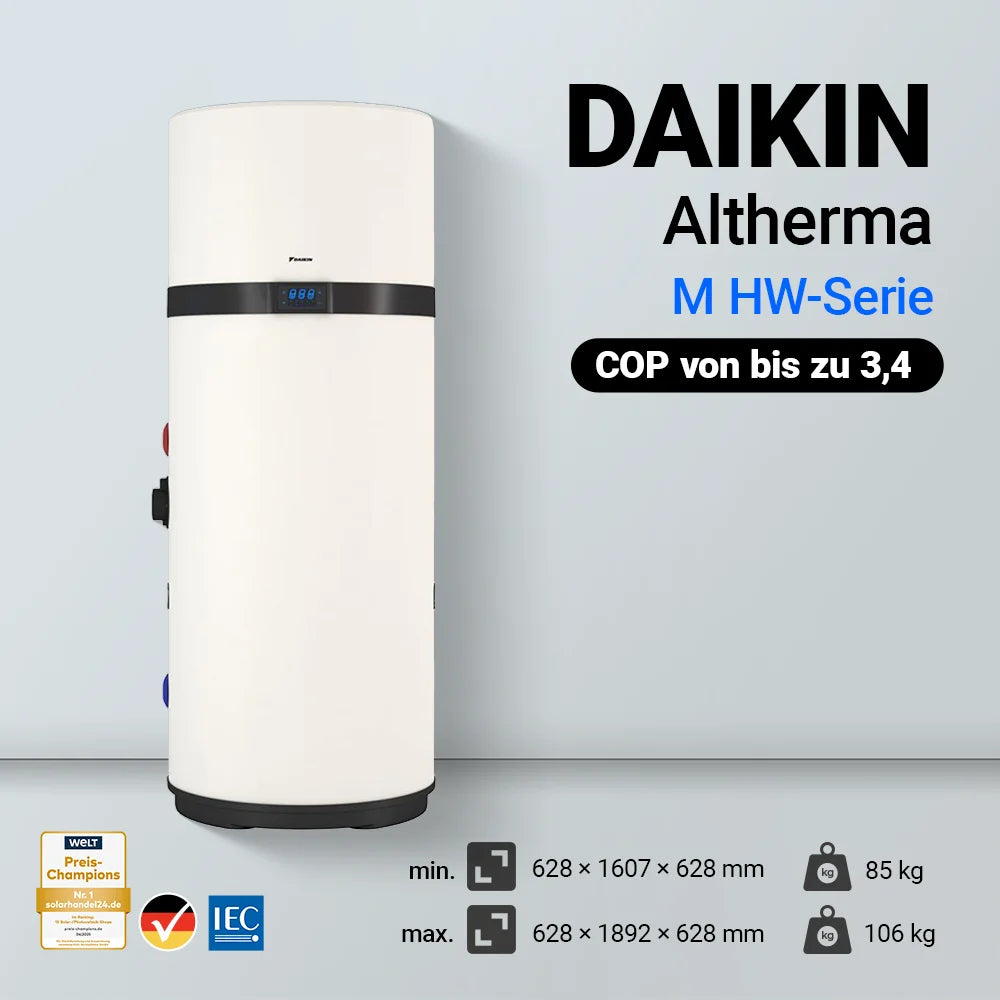 DAIKIN Altherma M HW 200 Biv Brauchwasserwärmepumpe – 200 Liter | EKHHE200PCV37