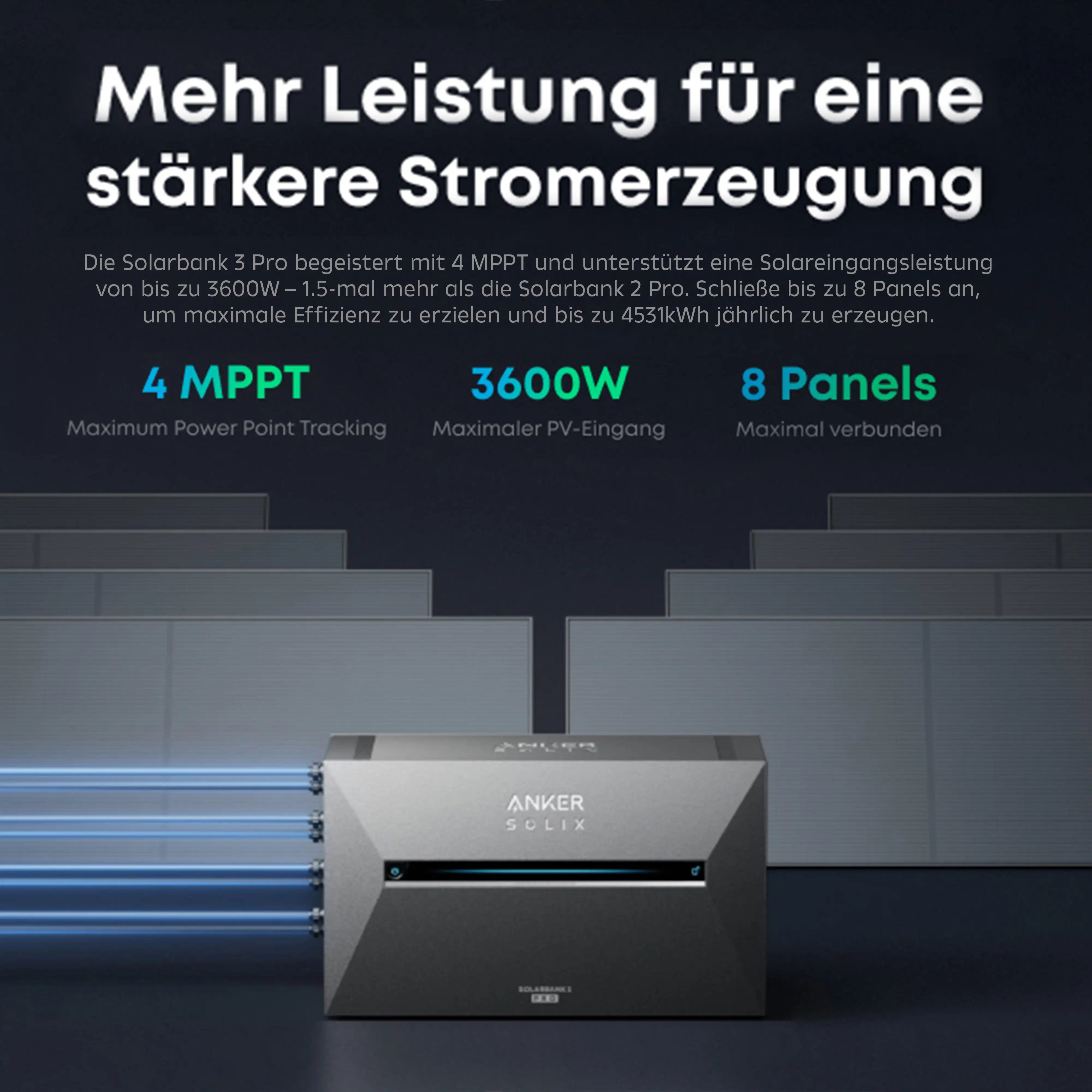 Anker Solix Solarbank 3 Pro Mehr Leistung für eine stärkere Stromerzeugung