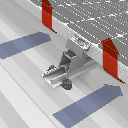 K2 BasicClip Schrägdach Trapezblech Montagebild 3