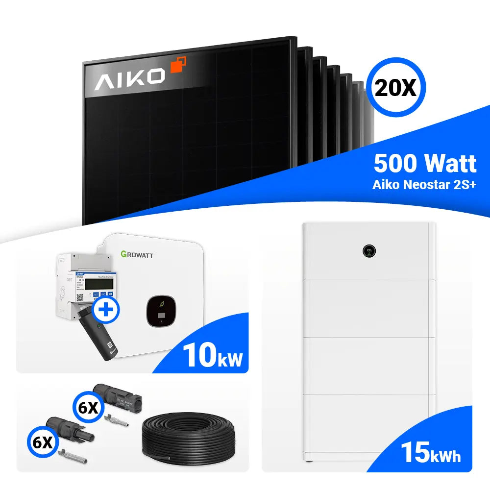 PV Anlage 10 kWp Growatt MOD 10KTL3-XH BP mit Speicheroption