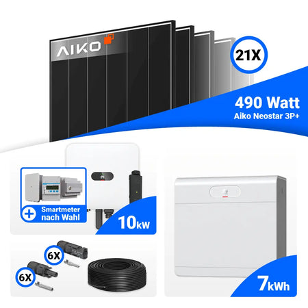 10 kWp Solarsystem mit Huawei MAP0 und Speicheroption
