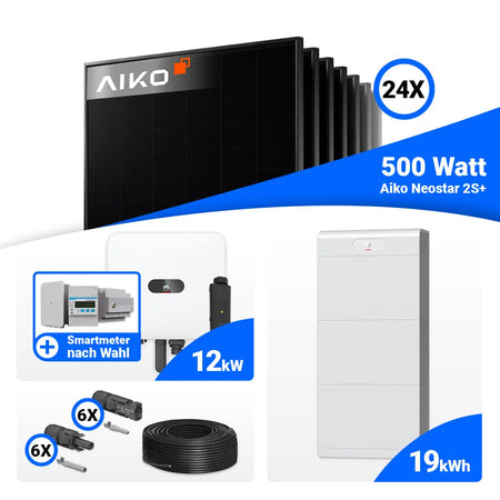 Solarpaket 12 kWp Full Black Module Huawei MAP0