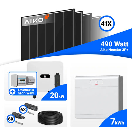 20 kWp Solarsystem mit Huawei SUN2000-20K-MB0 und Speicheroption
