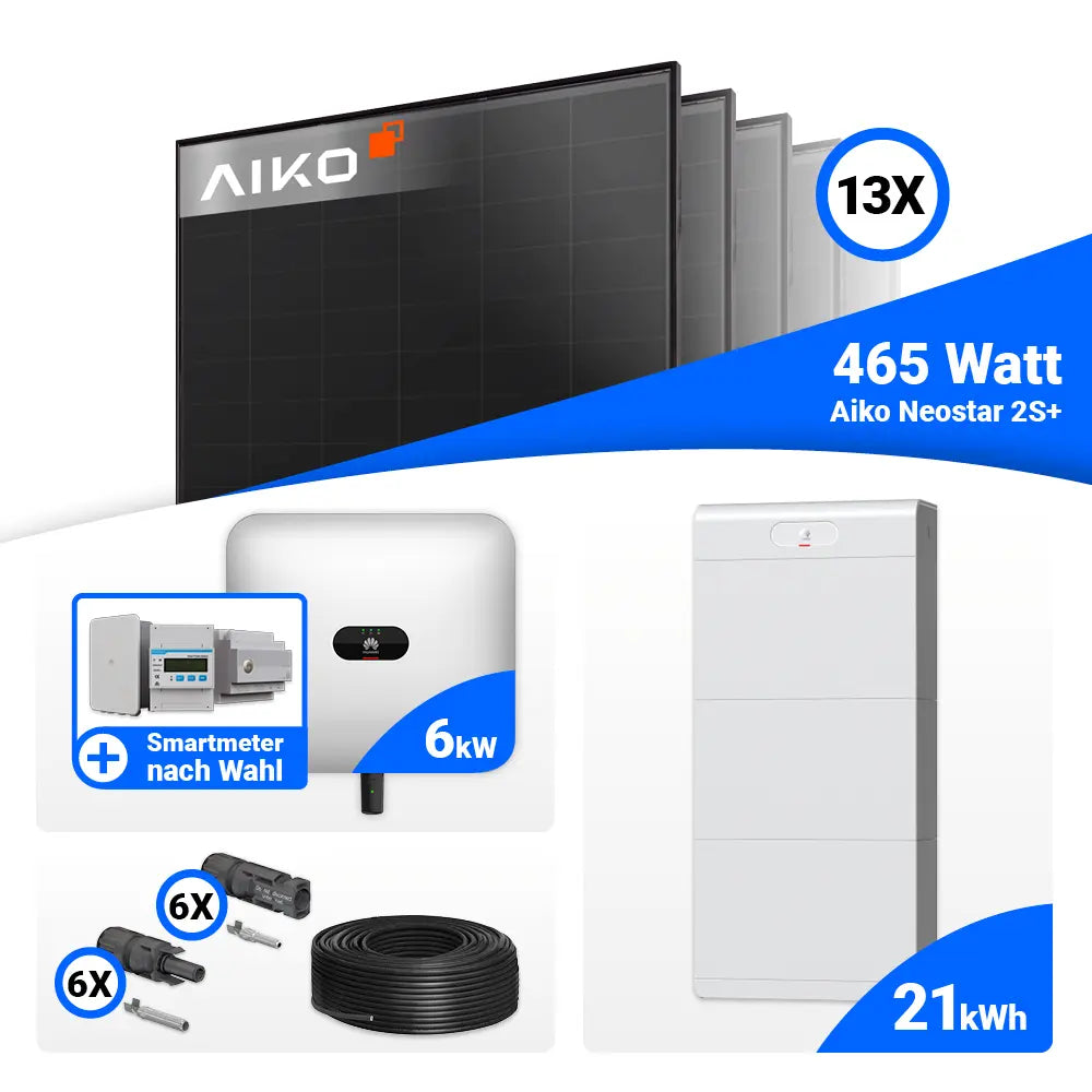 6 kWp PV Anlage AIKO 465W Module Huawei SUN2000
