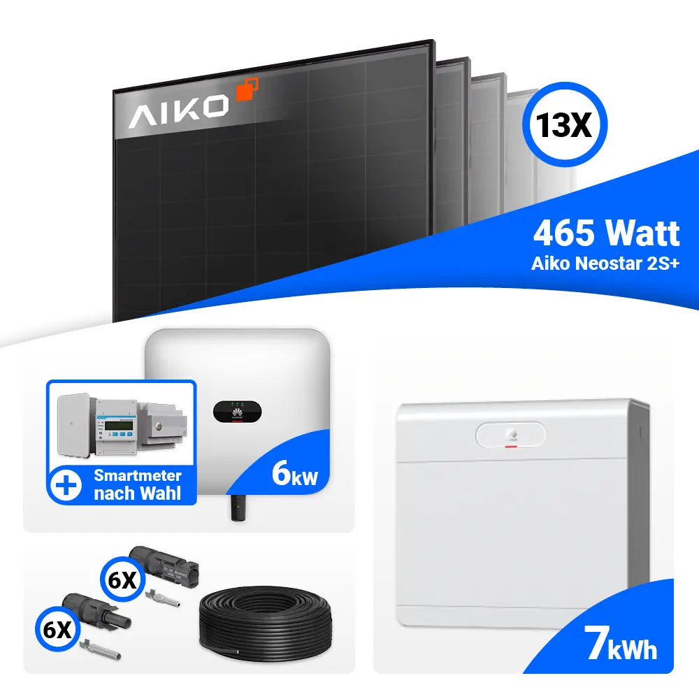6 kWp Solarsystem mit Huawei Wechselrichter und Speicheroption