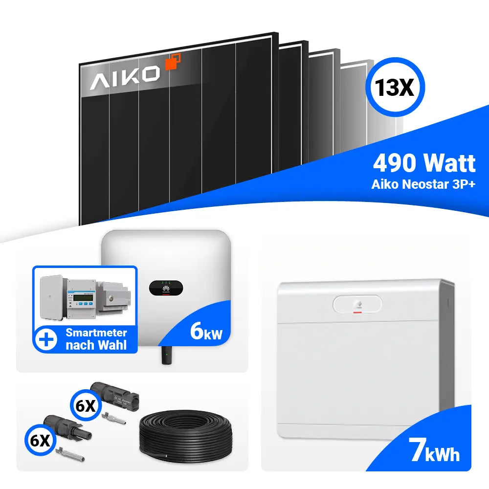 6 kWp Solarsystem mit Huawei Wechselrichter und Speicheroption
