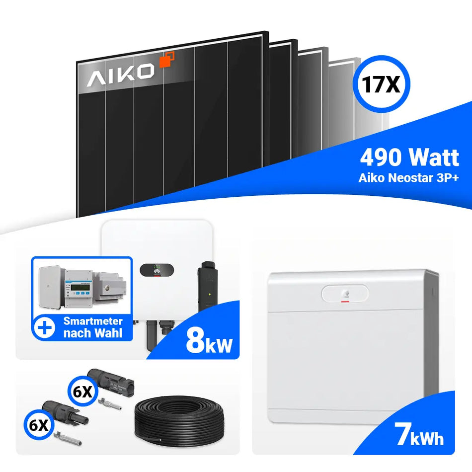 8 kWp Solarsystem mit Huawei MAP0 und Speicheroption