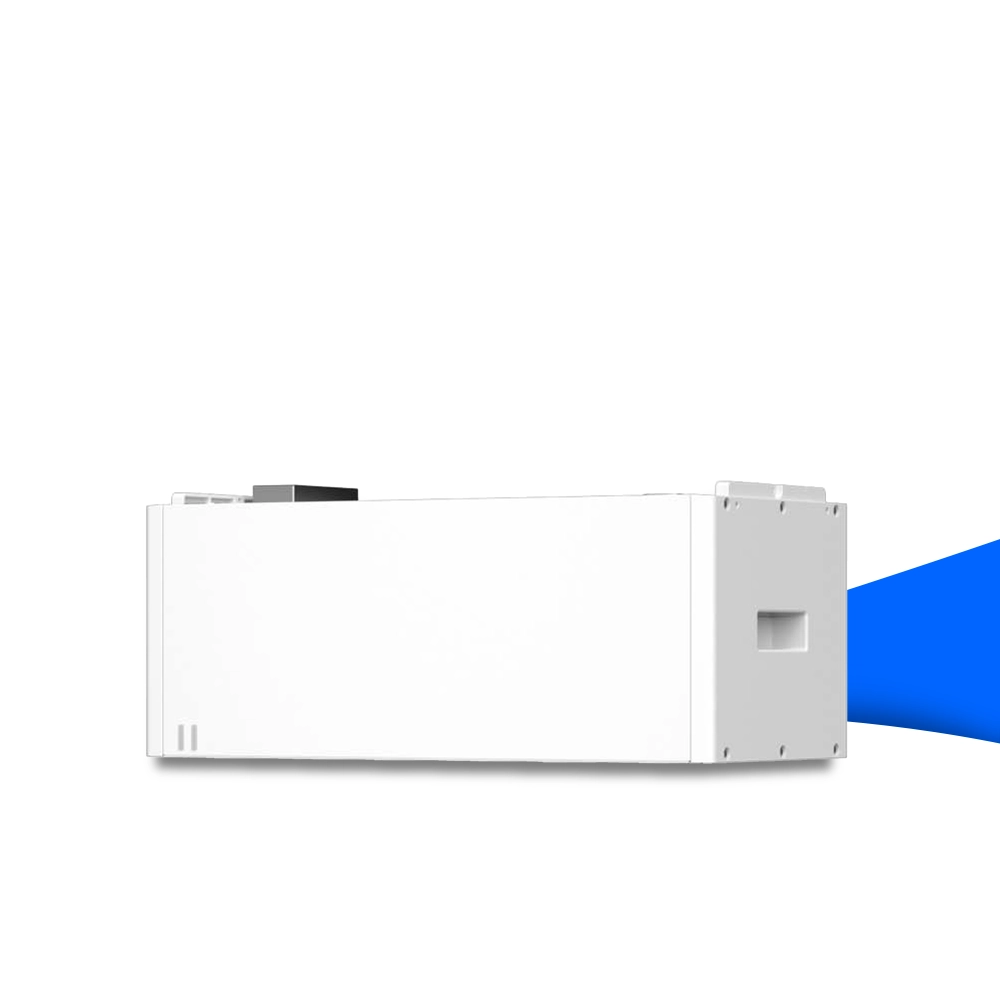 Weißes BYD HVM+ Batteriemodul mit 2,76 kWh Kapazität – kompaktes Hochvoltmodul für modulare Stromspeichersysteme. Erhältlich bei sh24.