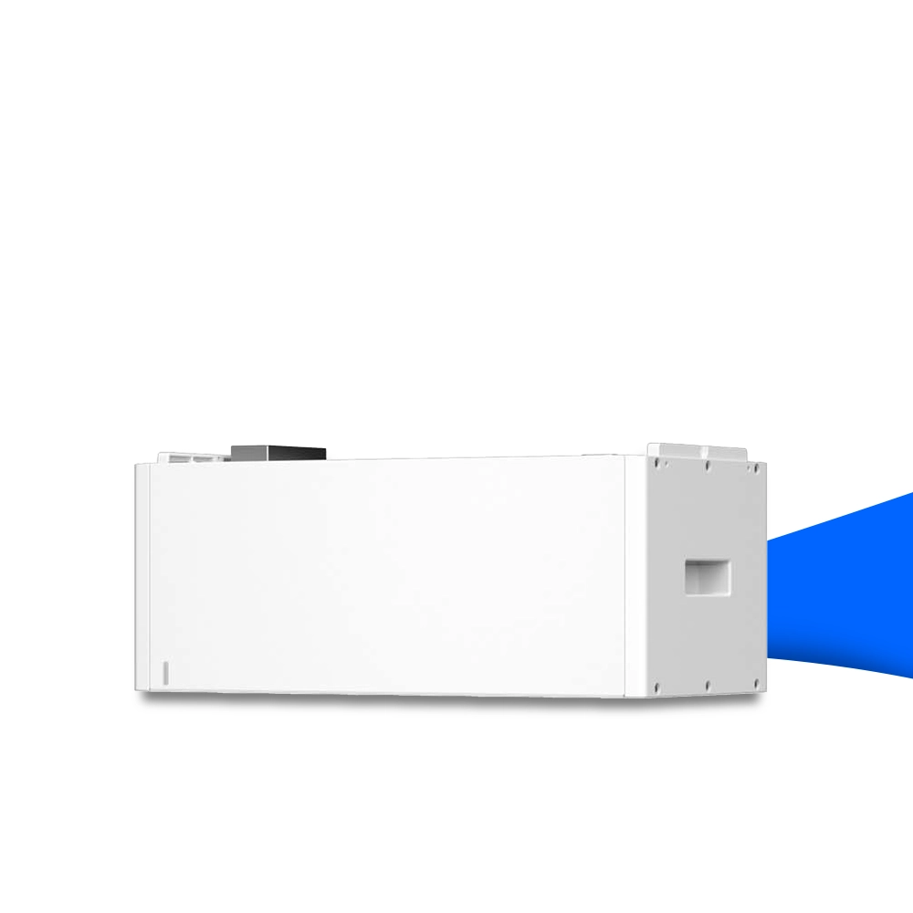 Weißes BYD HVS+ Batteriemodul mit 2,56 kWh Kapazität – kompaktes Hochvoltmodul für modulare Stromspeicherlösungen. Erhältlich bei sh24.