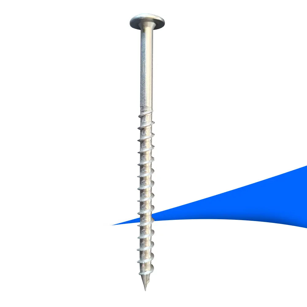 HSPT TK A2 TX40 Tellerkopfschrauben 8 × 200 mm aus Edelstahl – Holzbauschrauben mit Tellerkopf für PV-Unterkonstruktionen, 50 Stück