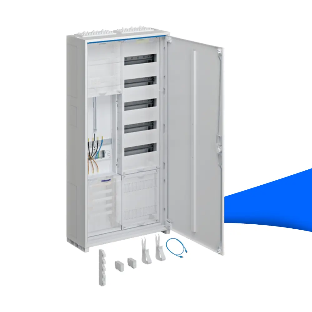 Hager ZB322P15 Komplettschrank univers Z mit 1 Zählerplatz, 3-Punkt-Befestigung und APZ-Bereich, 2-feldriges Aufputzgehäuse mit Tür, Schutzart IP44, inklusive Zubehör für einfache Installation – erhältlich bei sh24.
