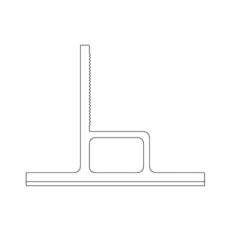 K2 Systems Dachbefestigung für Bitumendächer SingleRail SpliceFoot (Art.-Nr. 2003393) – stabile Aluminiumhalterung mit integrierter Dichtung für die sichere Montage von Solaranlagen auf Bitumendächern. Abgebildet als Produktfoto und technische Zeichnung. Erhältlich bei sh24.