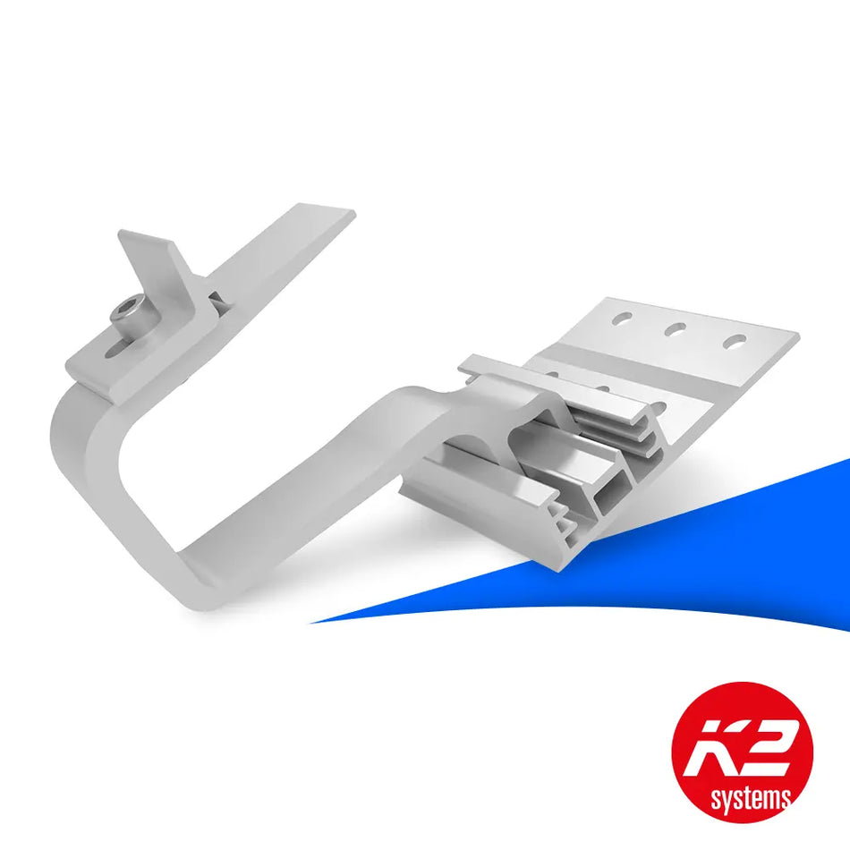 K2 Systems Dachhaken SingleHook 3S Light (Art.-Nr. 2004795) – leichter, stabiler Dachhaken für Solarmodule, speziell für Schrägdächer mit Ziegeldeckung. Einfache und sichere Montage. Erhältlich bei sh24.