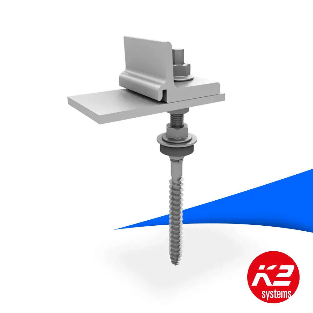 K2 SingleRail Stockschraube M10x180 - Schrägdach Wellfaserzement - 2003272