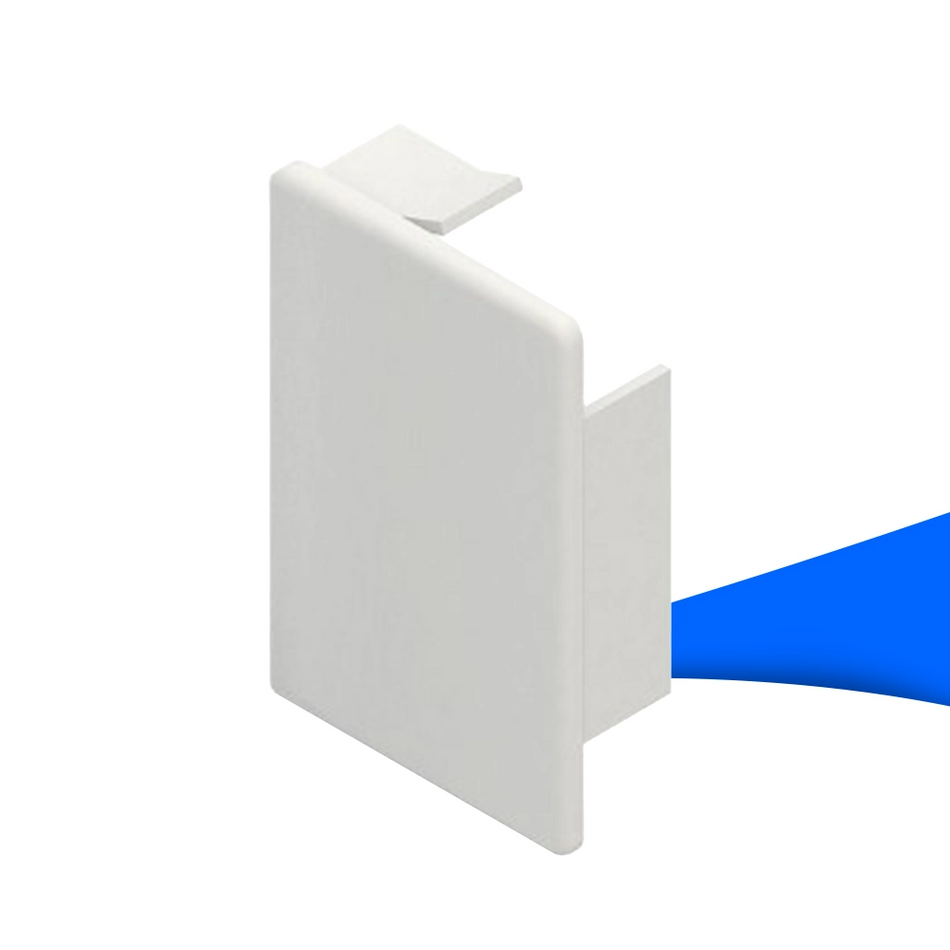 Produktbild - Kleinhuis ES4060.3 Endstück für Kabelkanal 40 × 60 mm, reinweiß