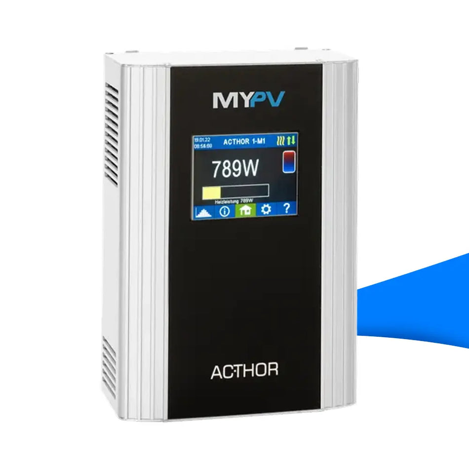 Produktbild AC-THOR von myPV: Überschüssige Photovoltaik-Energie intelligent für Warmwasser nutzen – mit oder ohne Stromspeicher