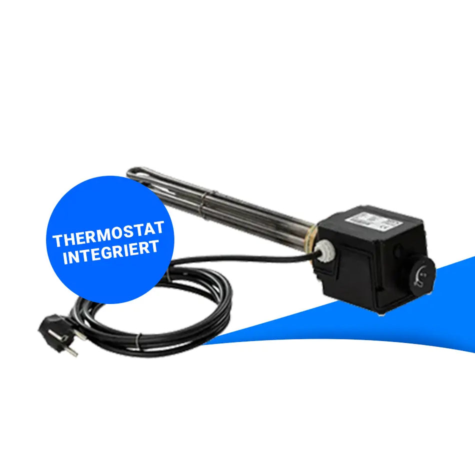 Einschraubheizkörper 1,5" 230V , 3 kW mit Thermostat