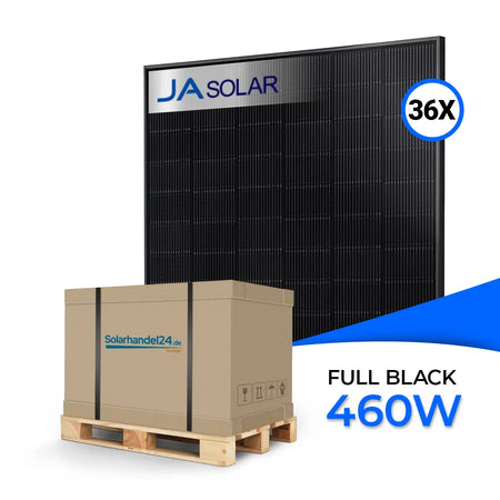 Produktbild - Ja Solar 460W Glas-Glas Full Black JAM54D41 LR - Palettenpreis 