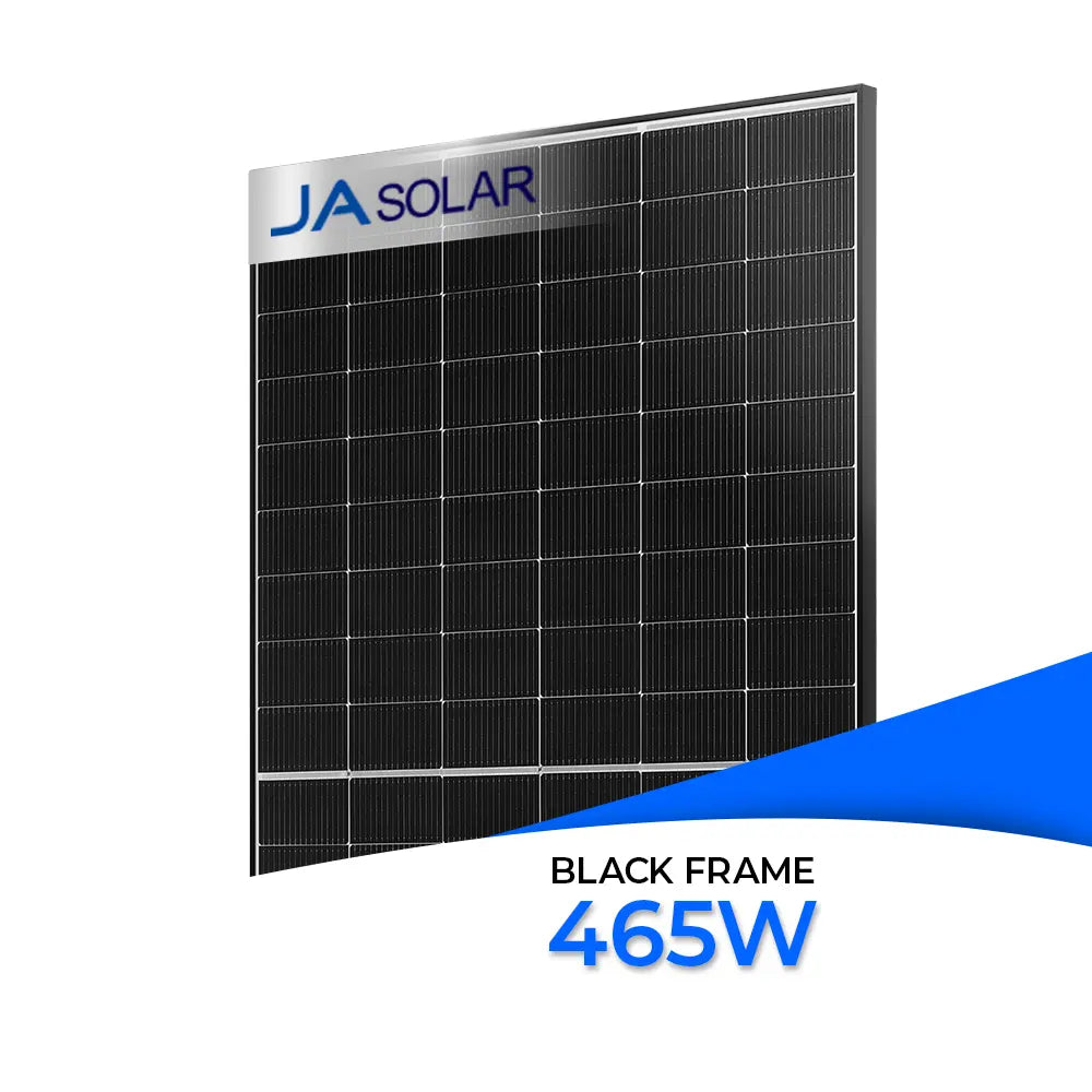 Produktbild Ja Solar 465W Bifazial Glas-Glas Black Frame JAM54D40-LB