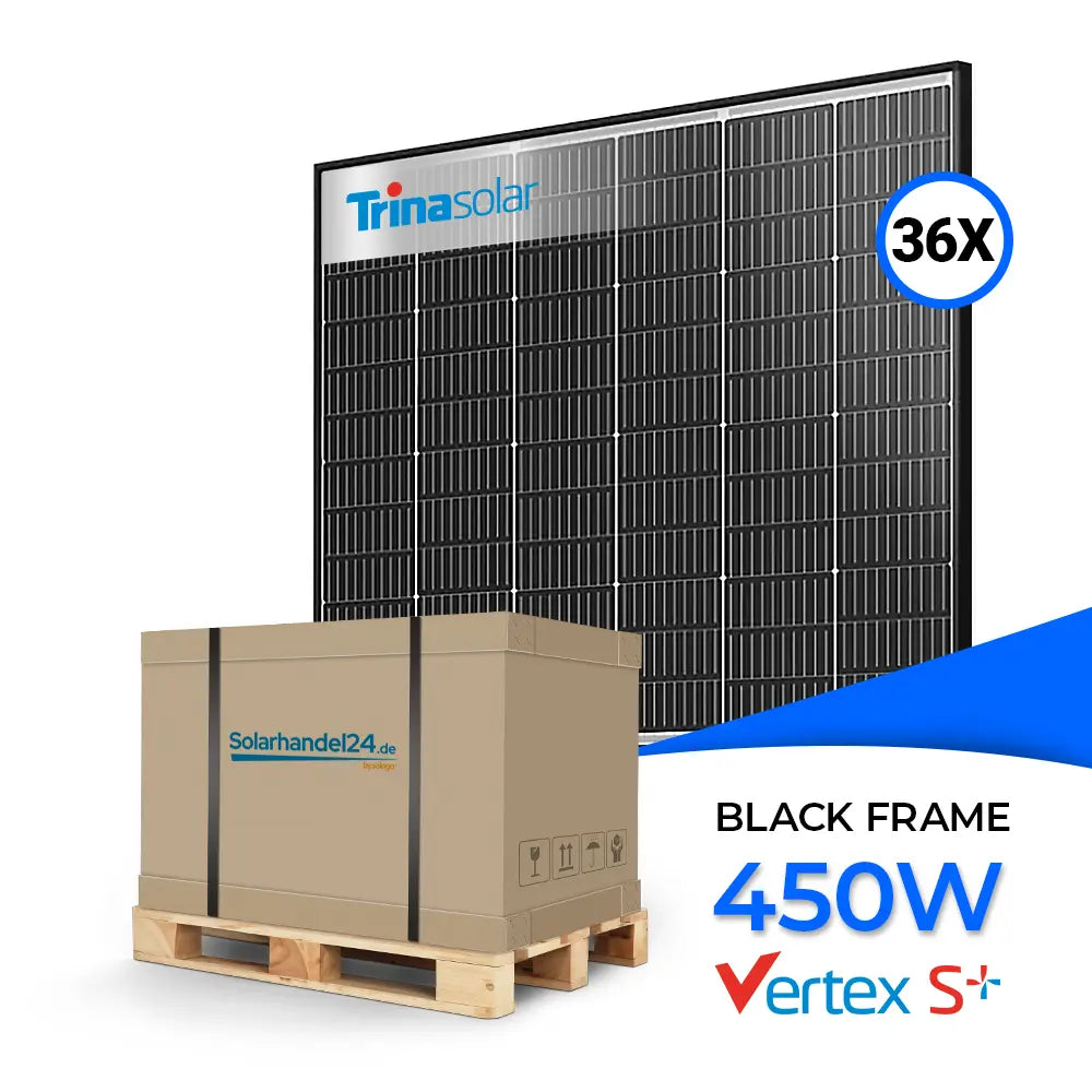 Trina Vertex S+ 450W Glas-Glas Black Frame TSM-NEG9R.28 Palette