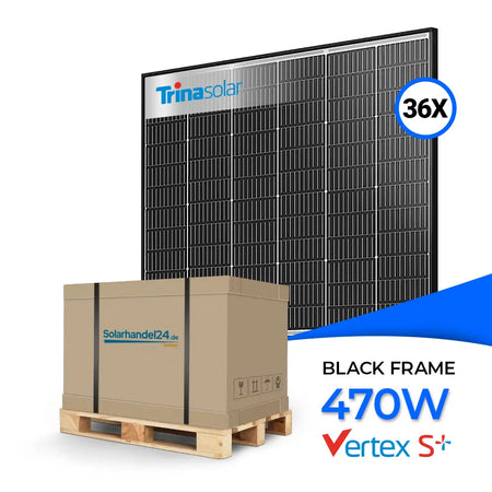 Produktbild Trina Solar 470W Glas-Glas Black Frame TSM-470 NEG9R.28 Vertex S+ Palette
