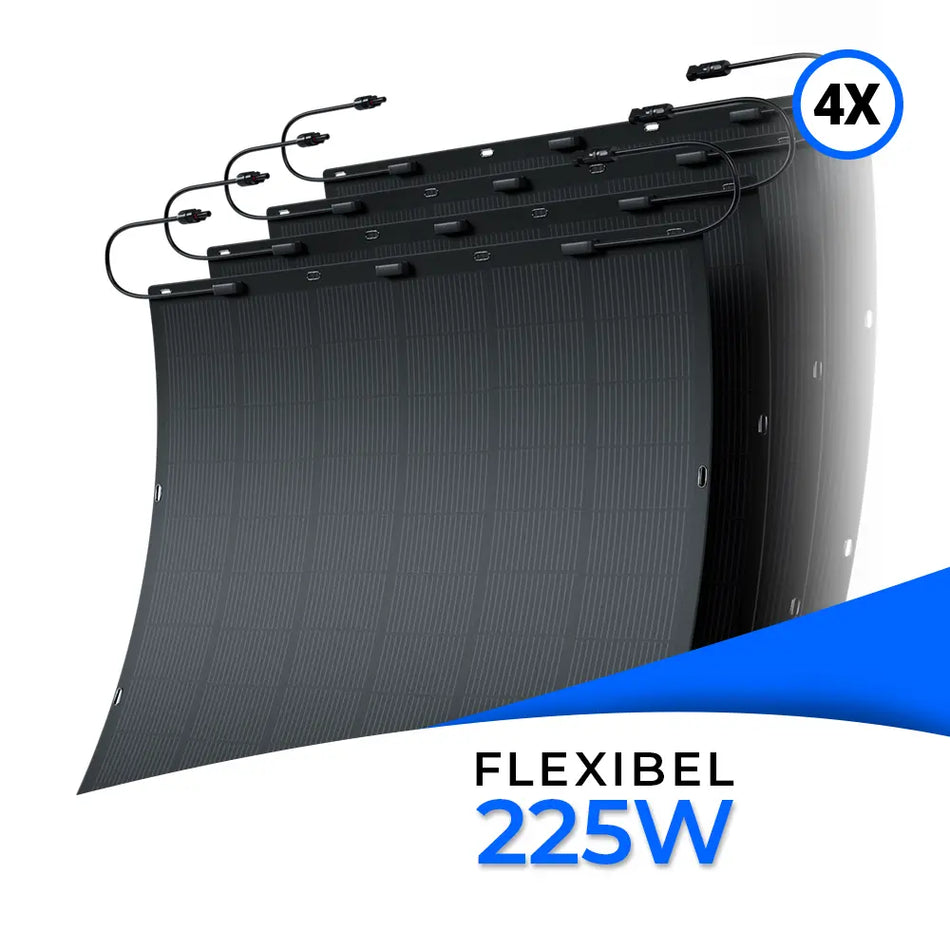 solago flexibles Solarmodul 4er Set 4×225 W