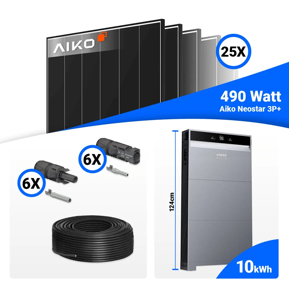 PV Komplettset 12 kWp mit Anker X1-H12K-T und Speicheroption kaufen