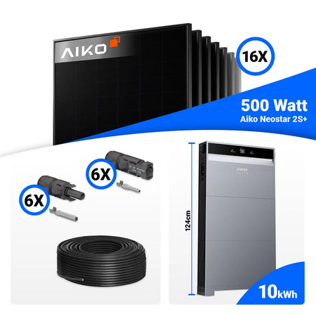 PV Komplettset 8 kWp mit Anker X1-H8K-T und Speicheroption kaufen