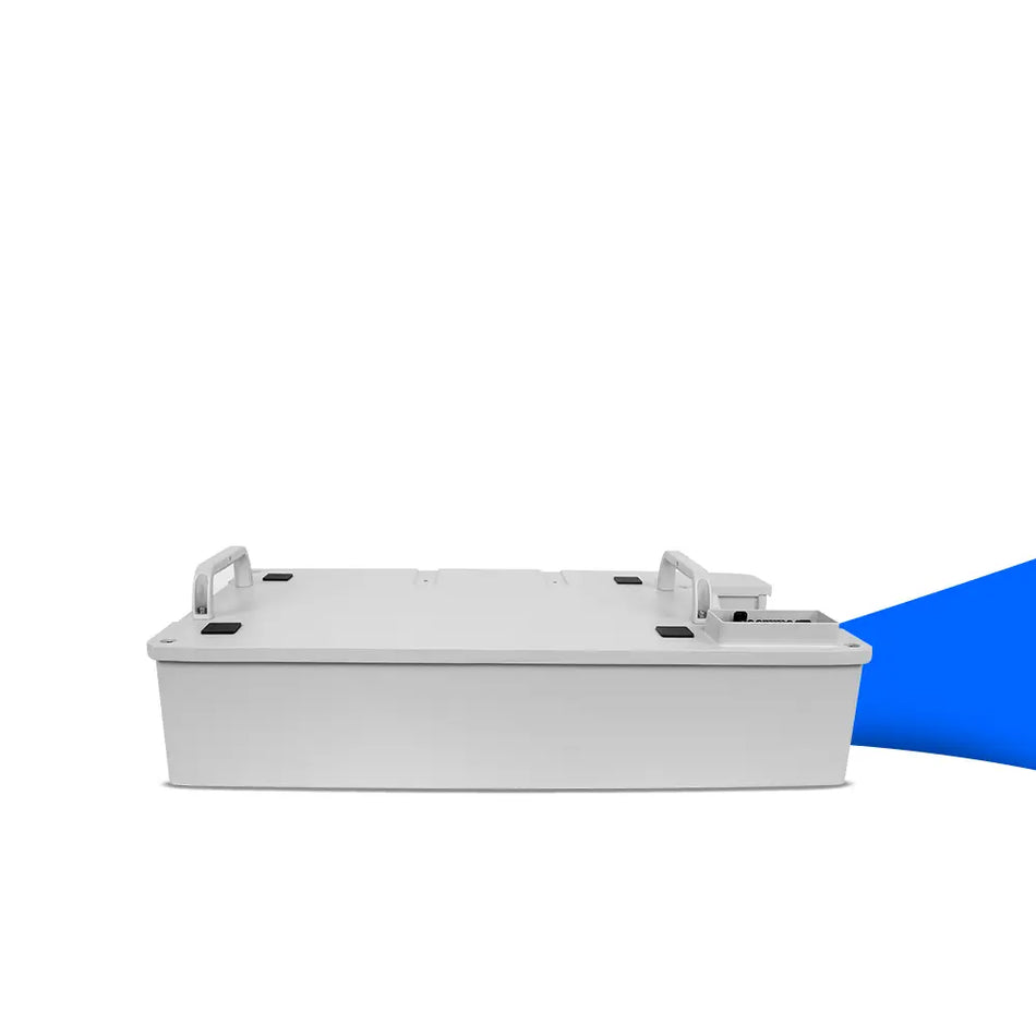 Sungrow SBR Leergehäuse (Empty Module) – leeres Batteriemodul-Gehäuse zur Erweiterung/Bestückung eines Sungrow SBR Hochvolt-Speichersystems, weißes Modulgehäuse mit Tragegriffen.